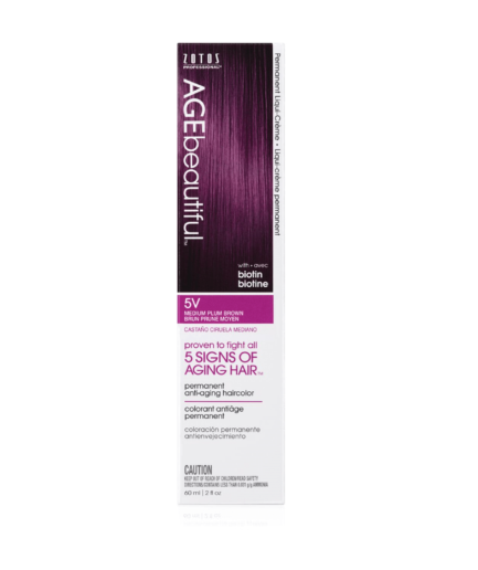 5V Medium Plum Brown Permanent Liqui-Creme Hair Color
