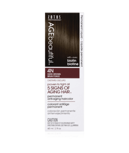 Anti-Aging 4N Dark Brown Permanent Liquid Hair Color