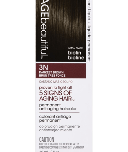 Anti-Aging 3N Darkest Brown Permanent Liquid Hair Color