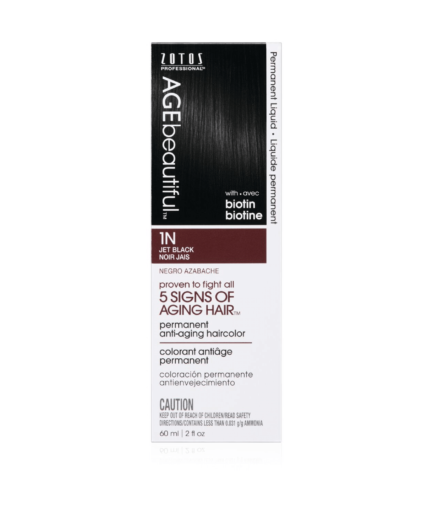 Anti-Aging 1N Jet Black Permanent Liquid Hair Color