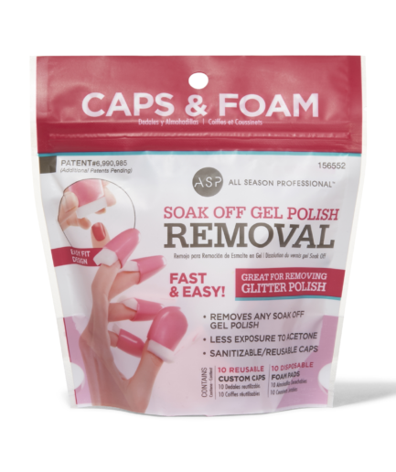 Soak Off Gel Polish Caps & Foam Pads