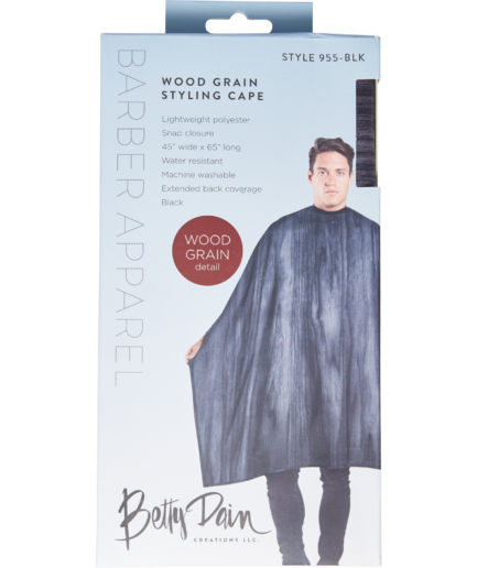 Black Wood Grain Styling Cape