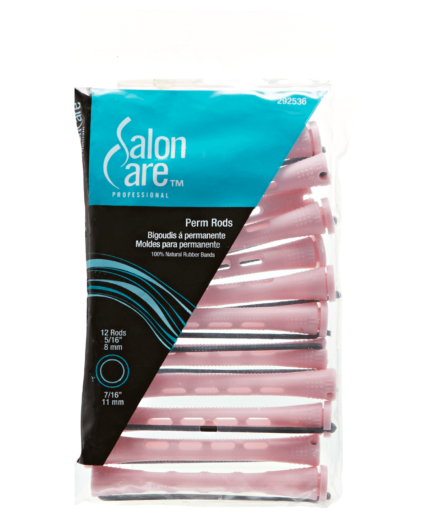 Pink Long Curved Perm Rods