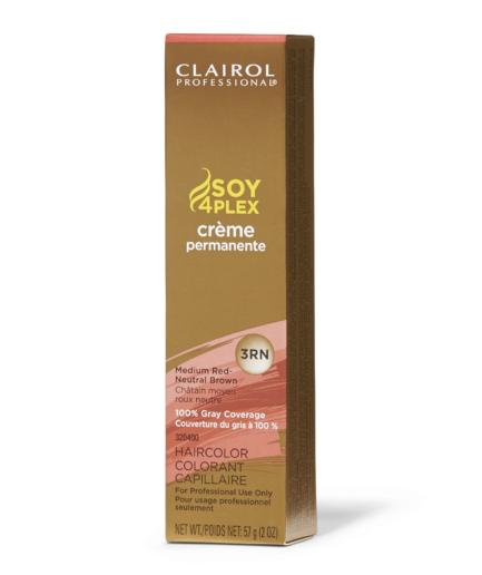 3RN Medium Red Neutral Brown Permanent Cr√®me Hair Color