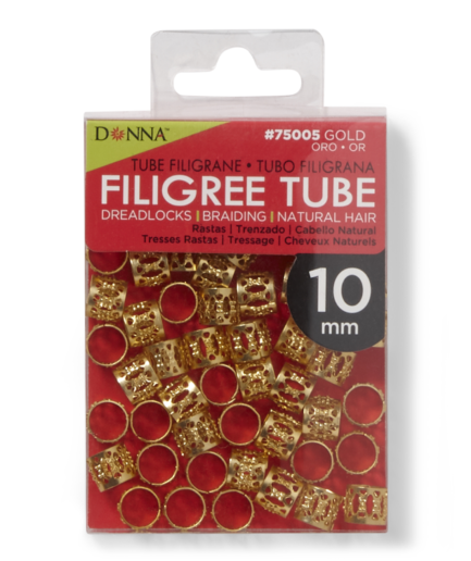 Gold Filigree 10MM Tube