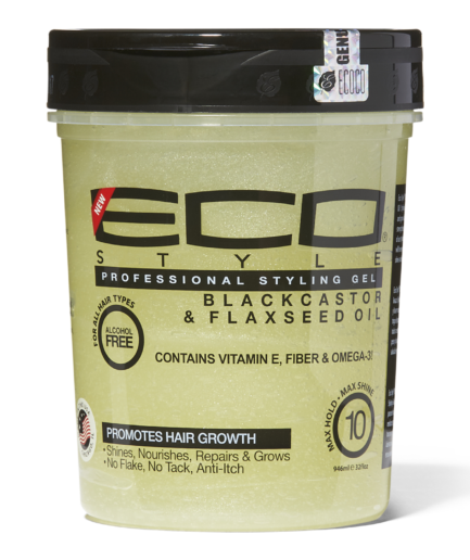 Eco Style Black Castor & Flaxseed Oil Styling Gel