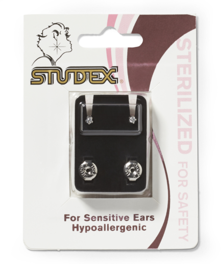 Mini Cubic Zirconia Sterilized Piercing Earrings Stainless Steel