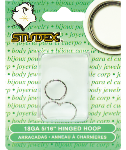 Stainless Steel 5/16 Inch Hoop Piercing Earrings