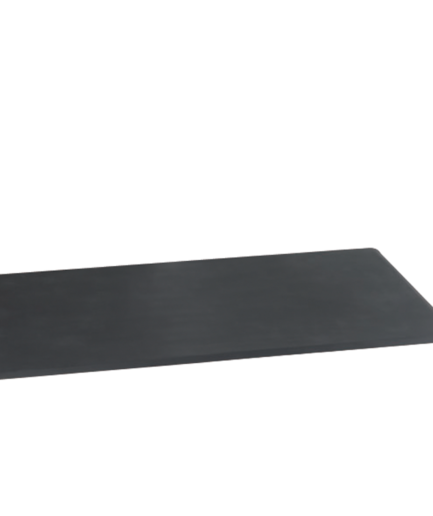 Rectangle Polycomfort Mat Black with Chair Depression