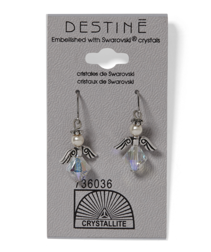 Destine Angel Dangle Earrings