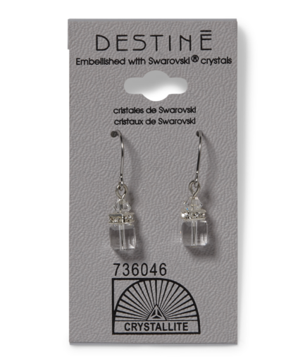 Destine Cube Dangle Earrings