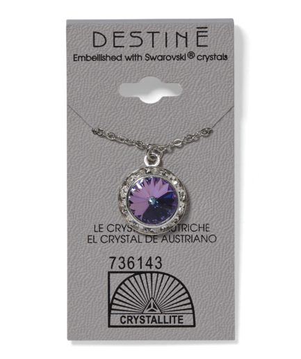 VL Rihinestone Rivoli Pendant