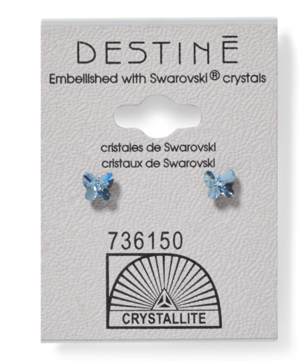 Destine Aqua Butterfly Earring