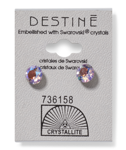 Destine Violet AB Diamond Cut Earring