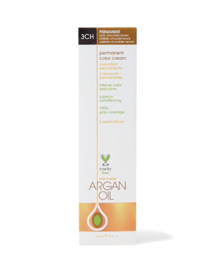 Argan Oil Permanent Color Cream 3CH Dark Chocolate Brown