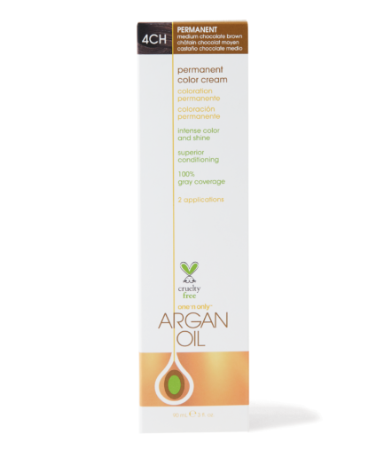 Argan Oil Permanent Color Cream 4CH Medium Chocolate Brown