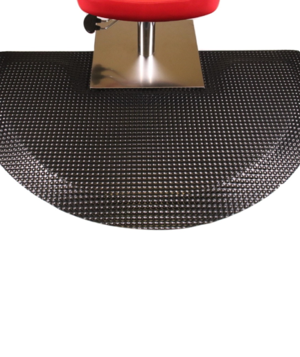Reflex Beauty Salon Semi-Circle Black Mat with Square Cut Out