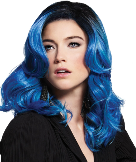 Blue Waves Fantasy Wig