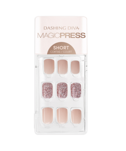Magic Press on Nails Honey Sparkle - Short