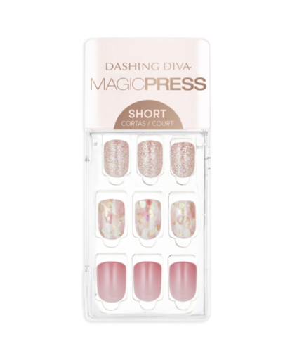 Magic Press on Nails Pink Passion- Short