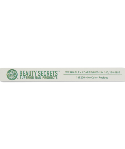 White Cushion Nail File Medium/Coarse 100/180 Grit