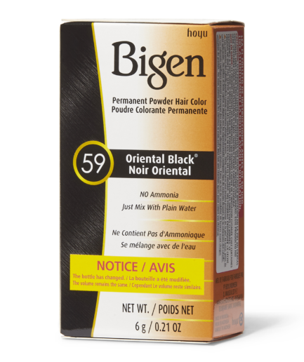 Oriental Black Permanent Powder Hair Color