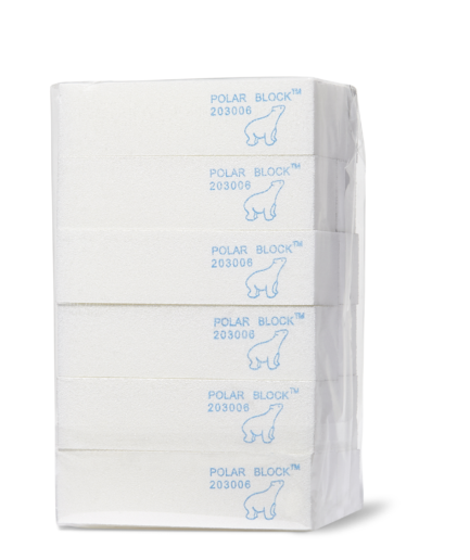 Soft White/Polar Block Four Sided Buffer