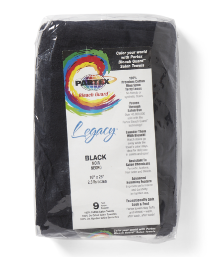 Bleach Guard Black Cotton Towel