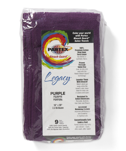 Bleach Guard Purple Cotton Towels
