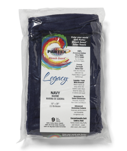 Bleach Guard Navy Cotton Towels