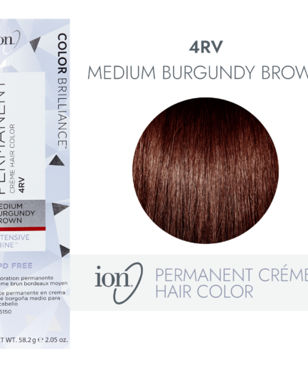 4RV Medium Burgundy Brown Permanent Creme Hair Color