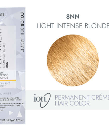 8NN Light Intense Blonde Permanent Creme Hair Color