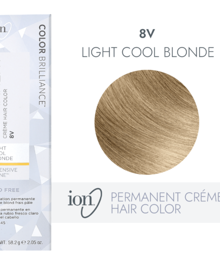 8V Light Cool Blonde Permanent Creme Hair Color