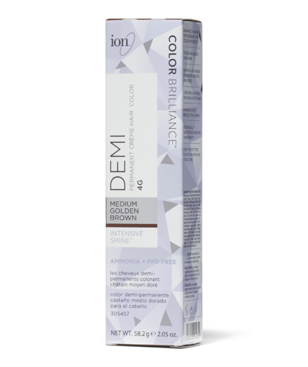 Intensive Shine 4G Medium Golden Brown Demi Permanent Creme Hair Color