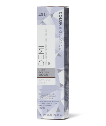 5G Light Golden Brown Demi Permanent Creme Hair Color