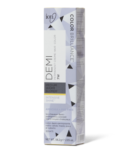 Intensive Shine 7W Medium Warm Blonde Demi Permanent Creme Hair Color