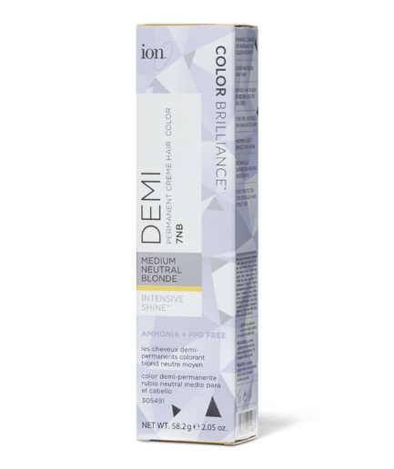Intensive Shine 7NB Medium Neutral Blonde Demi Permanent Creme Hair Color