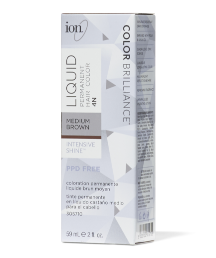 4N Medium Brown Permanent Liquid Hair Color