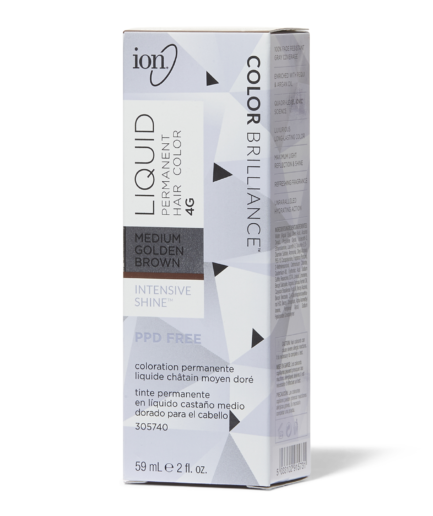 4G Medium Golden Brown Permanent Liquid Hair Color