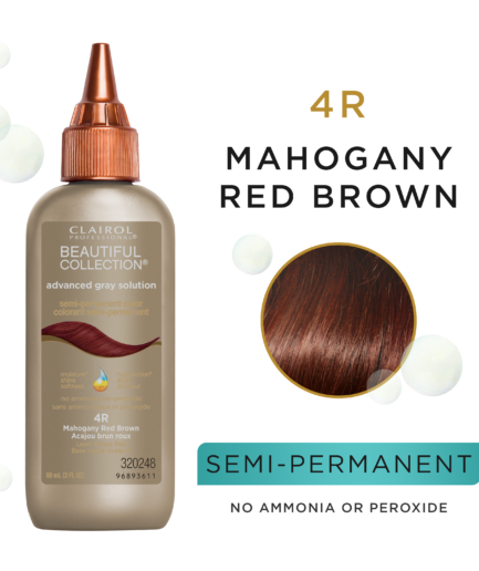 4R Mahogany Red Brown Semi Permanent Hair Color