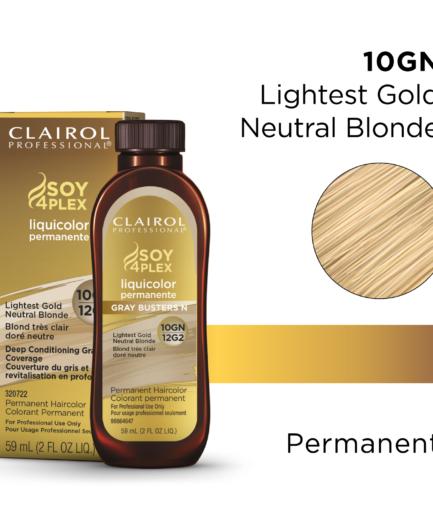 10GN/12G2 Lightest Gold Neutral Blonde LiquiColor Permanent Hair Color