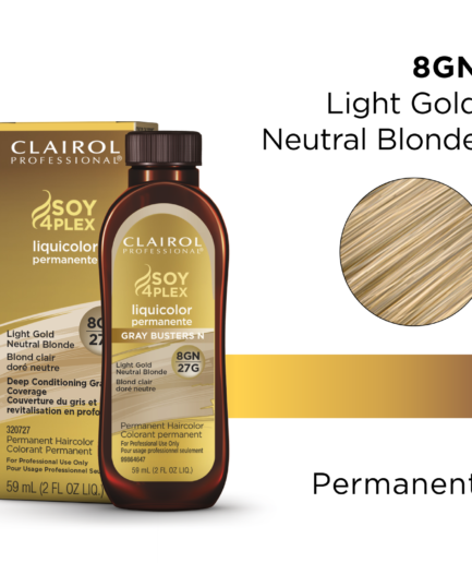 8GN/27G Light Gold Neutral Blonde LiquiColor Permanent Hair Color