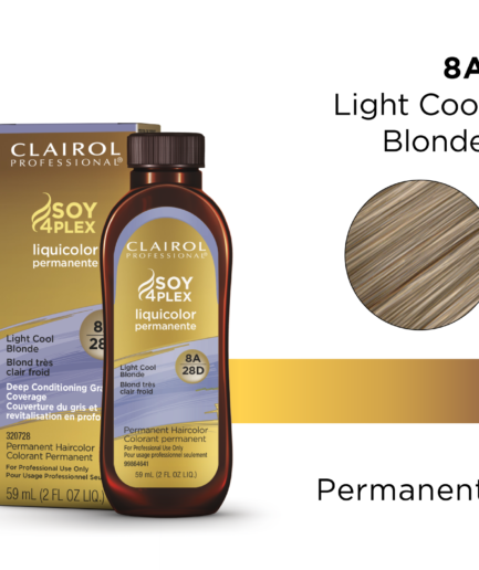 8A/28D Light Cool Blonde LiquiColor Permanent Hair Color