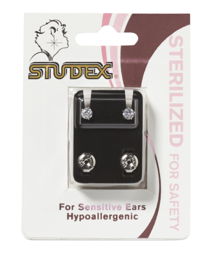 Cubic Zirconia Sterilized Piercing Earrings Stainless Steel
