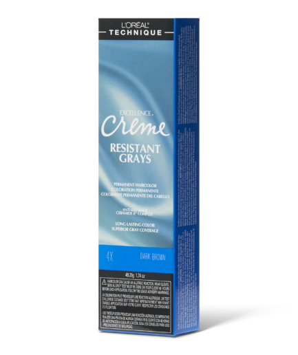 Resistant Grays 4X Dark Brown Permanent Creme Hair Color