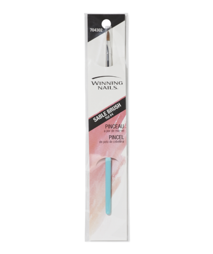 Flat #4 Sable Nail Brush