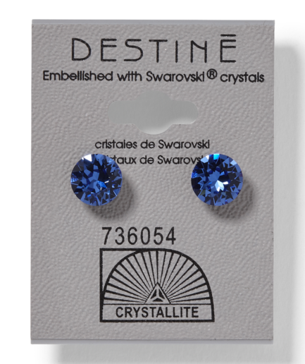 Destine Sapphire Diamond Cut Earrings 8mm