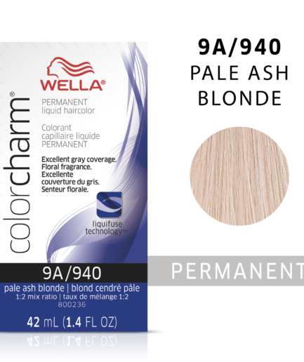Pale Ash Blonde colorcharm Liquid Permanent Hair Color