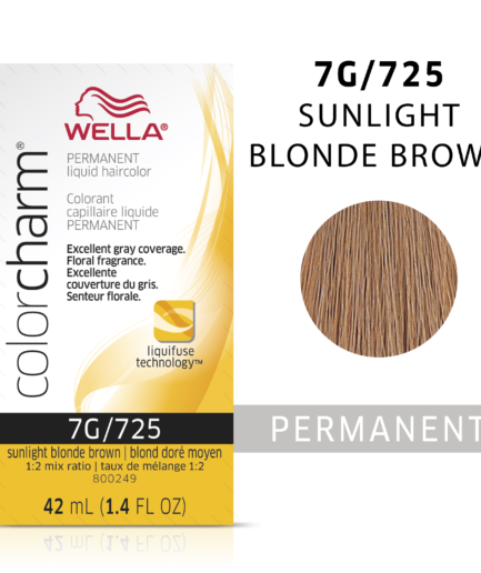 Sunlight Blonde Brown colorcharm Liquid Permanent Hair Color