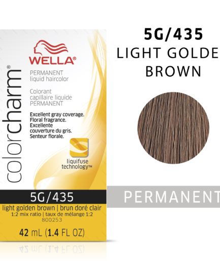 Light Golden Brown colorcharm Liquid Permanent Hair Color